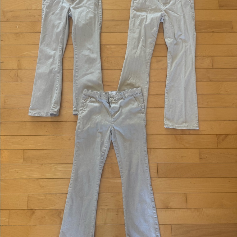 Children’s Place Girls Khaki Uniform Pants
